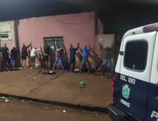 Batidão da polícia acaba com 'randandam' e jovens são encontrados com faca em Rio Brilhante
